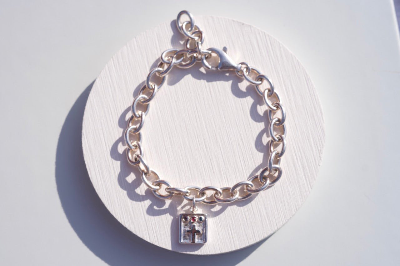 Cross Bracelet - IN A PEACE in silver