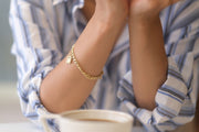 Cross Bracelet - IN A PEACE - gold  - in cafe