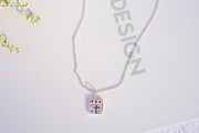 Cross Necklace - IN A PEACE silver with gemstones