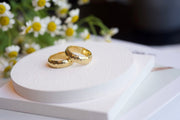 Hannah's Chunky Ring - IN A PEACE - textured gold ring